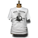 2025 Love Earth Tour Dateback Tee (White) | Neil Young US Official